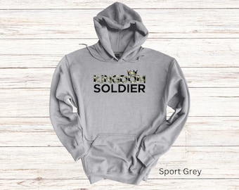 Sudadera con capucha unisex Kingdom Soldier, sudadera con capucha cristiana, regalo inspirador, regalo para él, regalo para ella