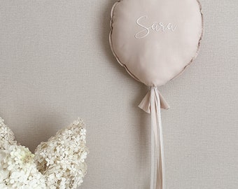 Cotton Balloon | Custom Name Balloon Set | Custom Fabric Balloon | Custom Wall Decor | Handmade Wall Hanging Decoration | Nursery decoration