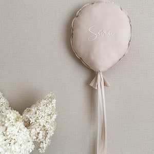 Palloncino di cotone / Set di palloncini con nome personalizzato / Palloncino in tessuto personalizzato / Decorazione murale personalizzata / Decorazione da parete fatta a mano / Decorazione per la cameretta dei bambini