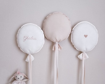 Cotton Balloon | Custom Name Balloon Set | Custom Fabric Balloon | Custom Wall Decor | Handmade Wall Hanging Decoration | Nursery decoration