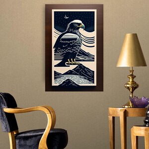 Eagle Wall art Print, American Eagle Wall Art Poster, Printable Digital Download, Bald Eagle Printable Wall Art Print Eagle Wall Decor