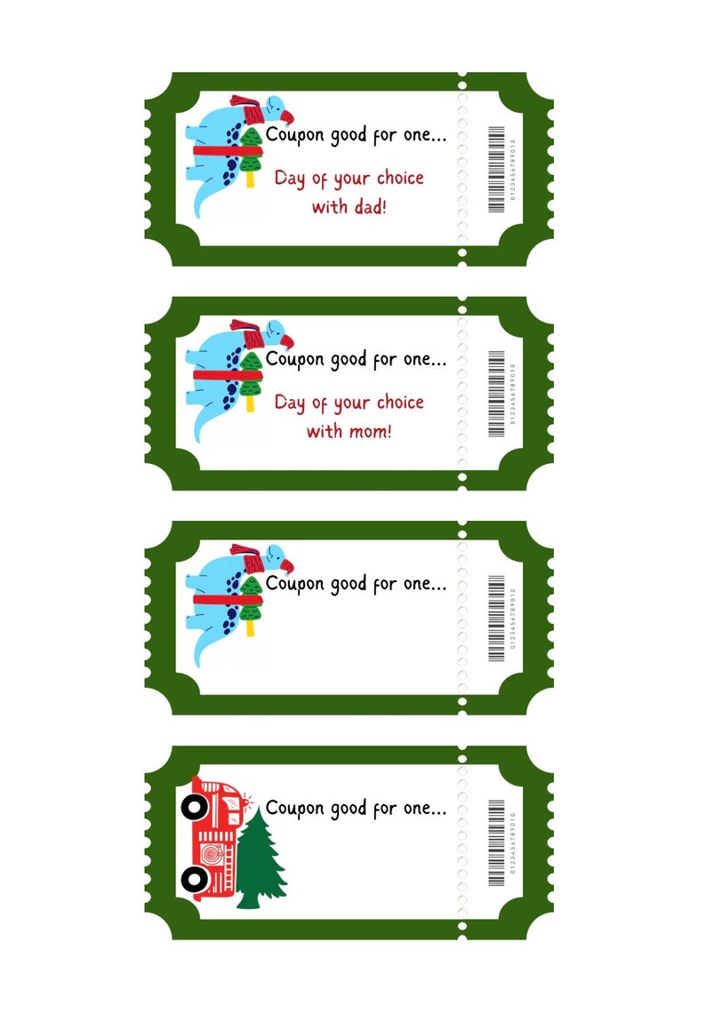 Printable Christmas Coupons for Elf on the Shelf to Bring or Cheap