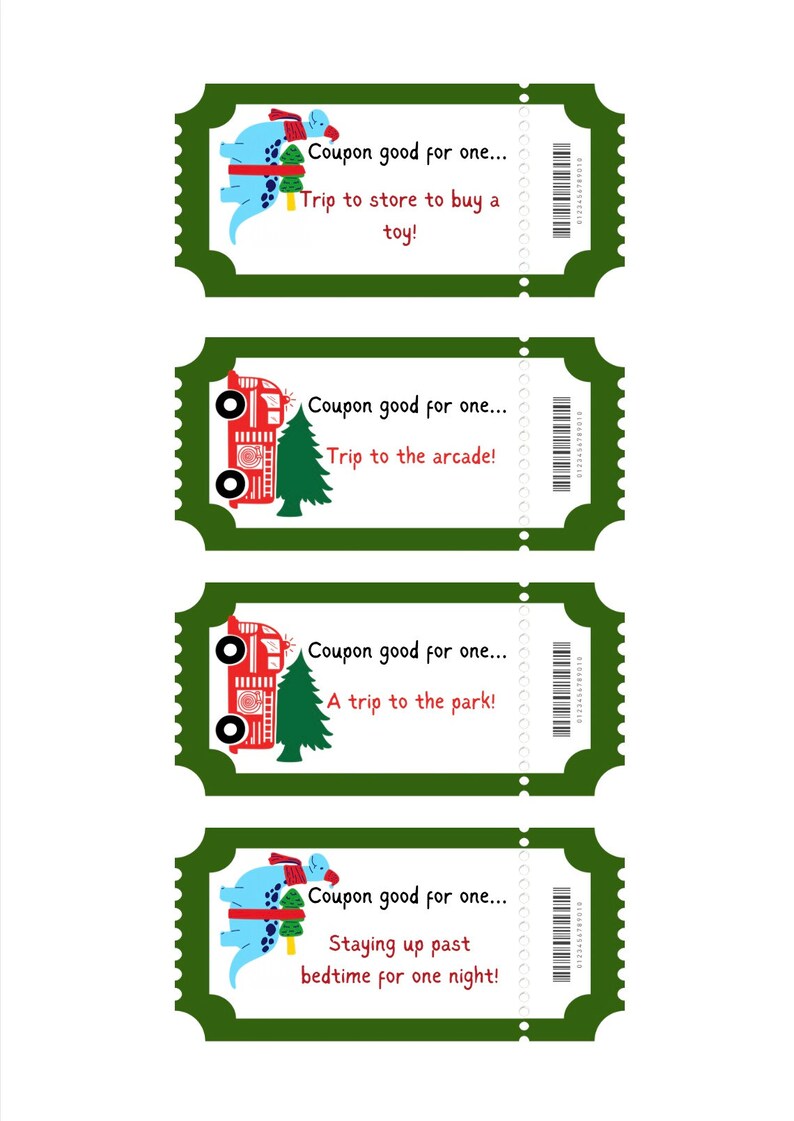 Printable Christmas Coupons for Elf on the Shelf to Bring or Cheap Stocking Stuffer for Kids