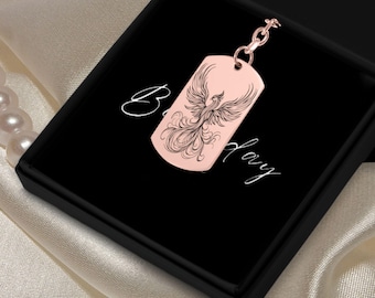 Divorce Gift Phoenix Keyring Rose Gold Rising Flames Keychain Engraved New Chapter Fresh Start Keepsake Second Chance Present for Her Friend