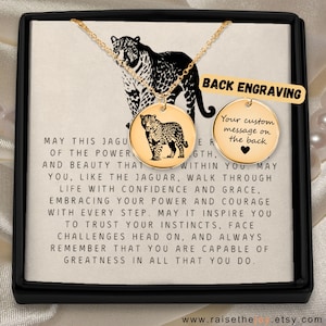 Personalized Jaguar Necklace Best Gift Idea For Wife Artistic Jaguar Jewelry Gift Idea For Women Birthday Gift For Best Friend Anniversary