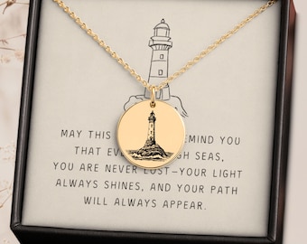 Lighthouse Necklace Symbol Of Hope Ocean Themed Gift Lighthouse Symbol Of Guidance Gift Idea For Purpose In Life Gift For Girl Sailor Lover