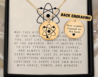 Atom Necklace For Physicist Pendant Birthday Gift Idea Quantum Lover Necklace Teacher Gift Idea For Science Lover Necklace For Scientist