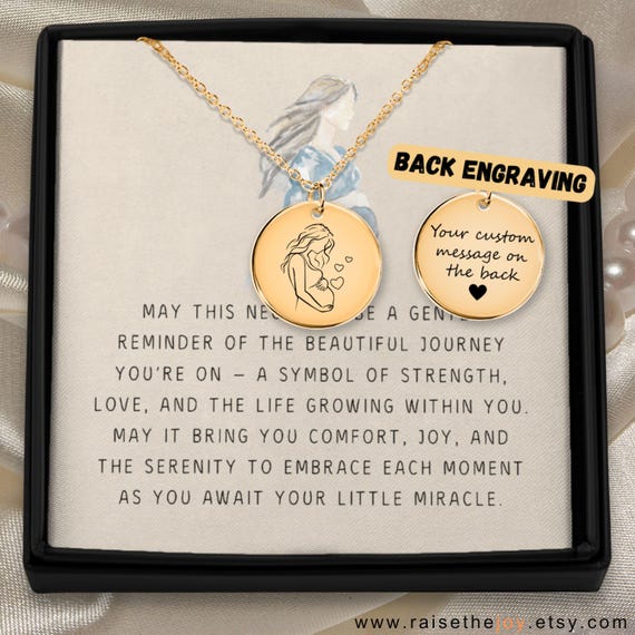 Pregnancy Necklace Expecting Mom Gift New Mom Jewelry Maternity