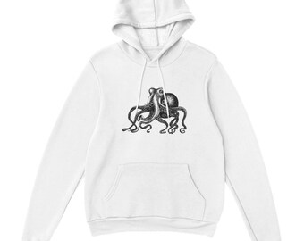 Black and White Octopus Hoodie