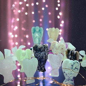Assorted Crystal Angel Carvings