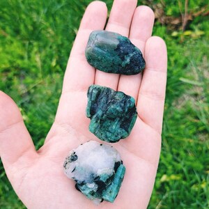 Emerald Raw Stones - A Grade - Ethically Sourced from Brazil