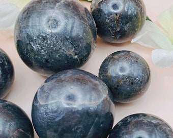 Natural Wine Colored Ruby Spheres