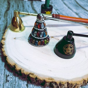 Candle Snuffers with Wood, Jeweled, or Metal Handles