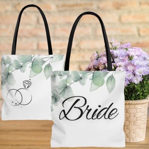 Bride Tote Bag. Love, Wedding, Anniversary, Engagement, gifts.