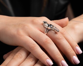 925 Sterling Silver Horse Ring - Dainty Animal Jewelry, Gift Box Included