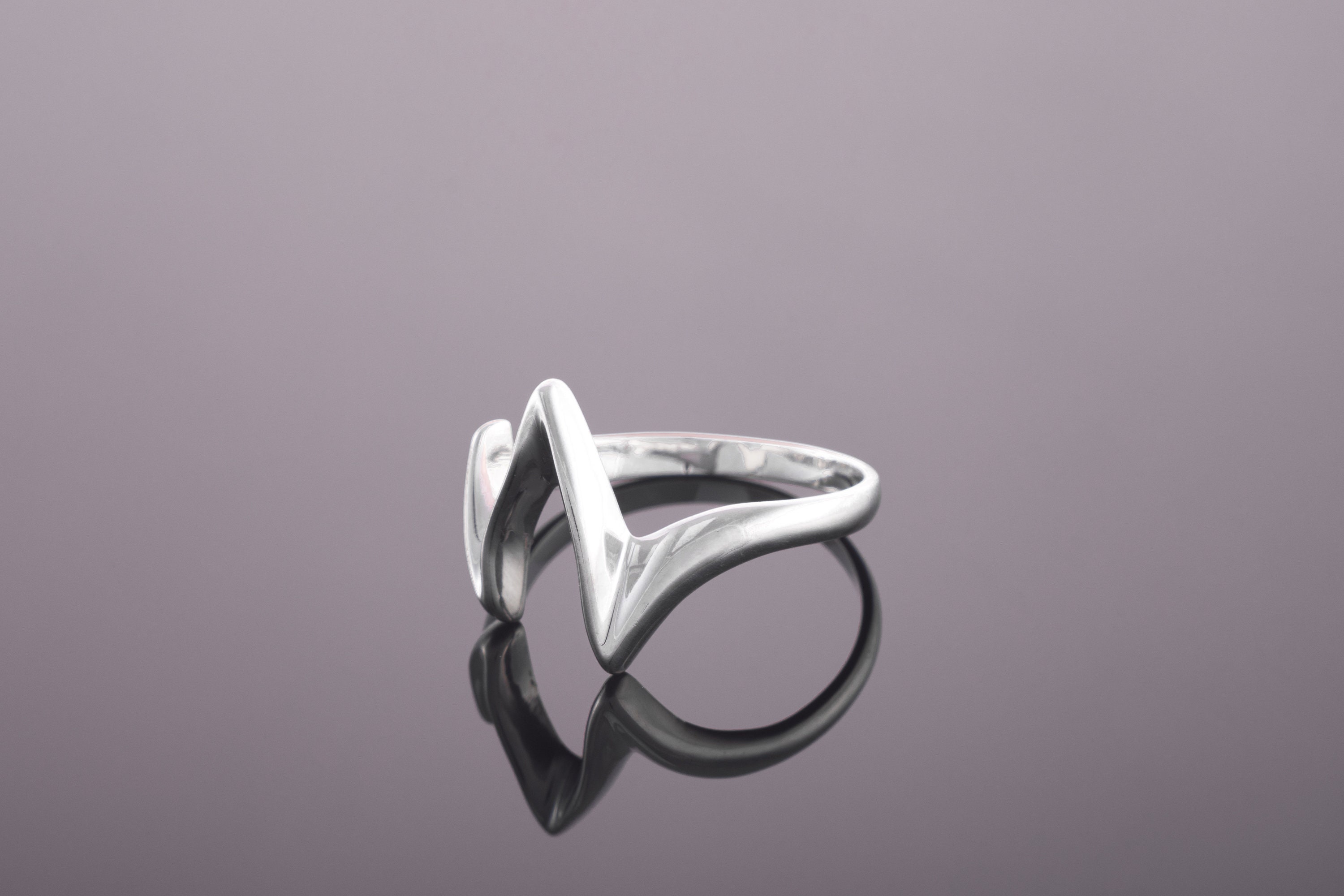 韓国ブランド通販サイト Women for Ring Zag Zig Geometric Silver 925 , Ring Unusual アクセサリー