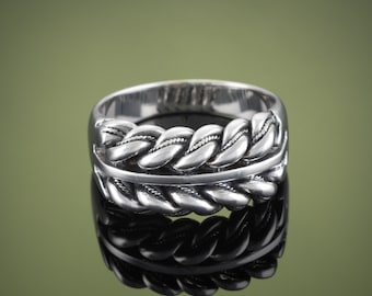 Massive Latvian Namejs  Ring For Men / Latvian Jewelry / Baltic Jewelry / Braided Ring