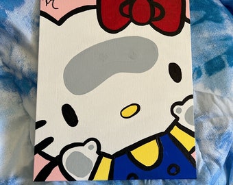 6x6 inch Custom Cut Drawing Stencil, Hello Kitty, Reusable Plastic