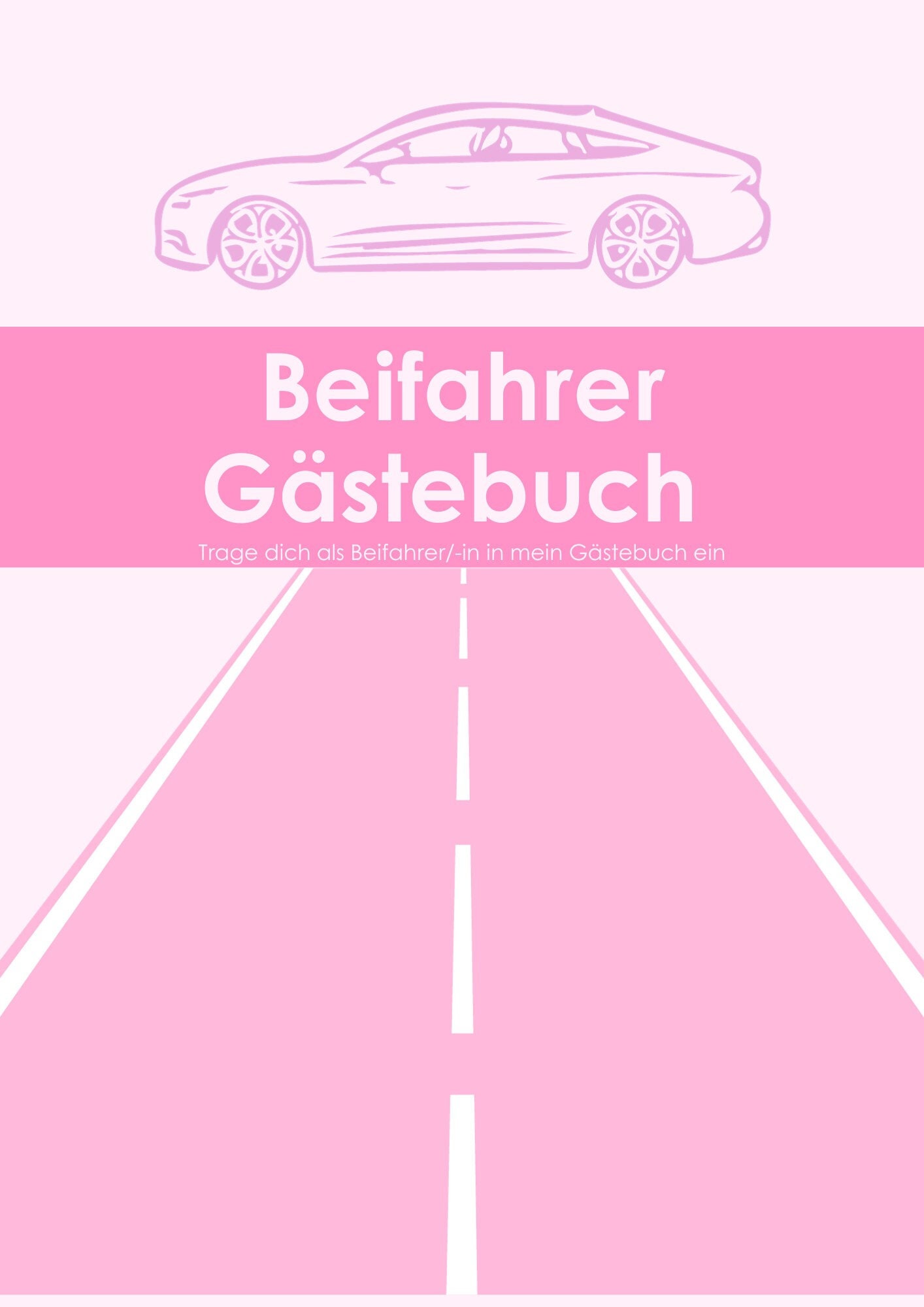 Beifahrer Gästebuch: Lustiges Buch zum Ausfüllen für Mitfahrer