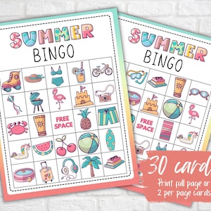 Printable Summer BINGO
