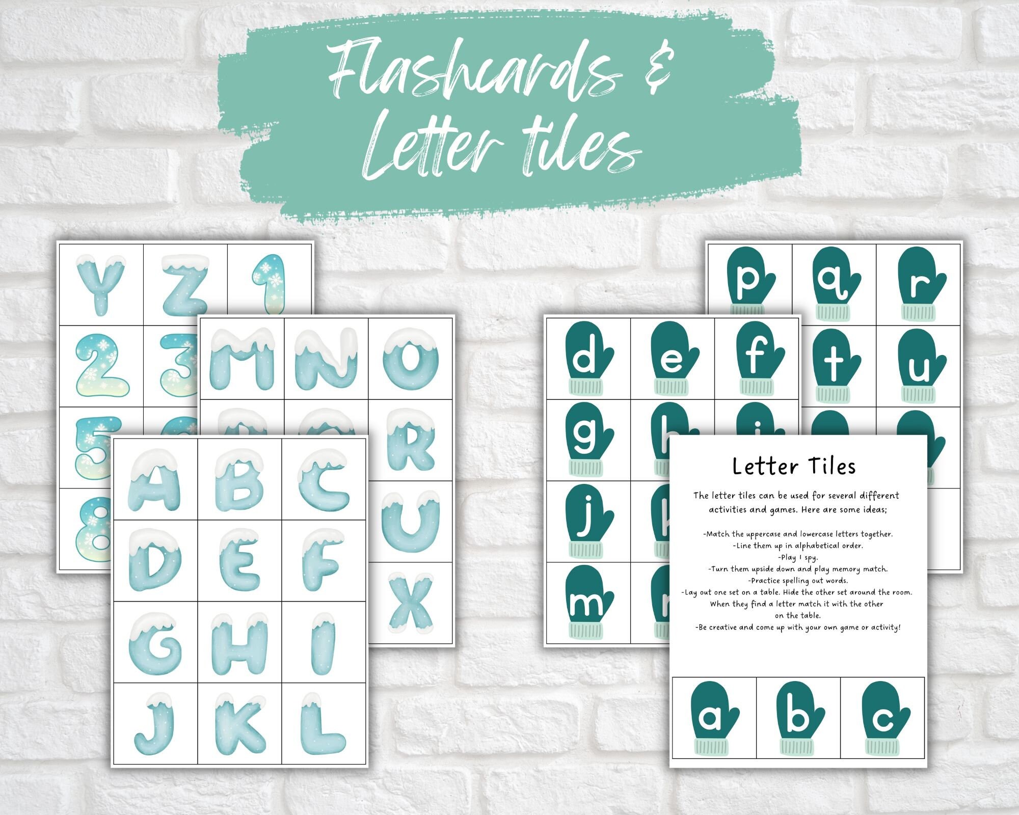 Printable Winter Preschool Activity Bundle - Etsy