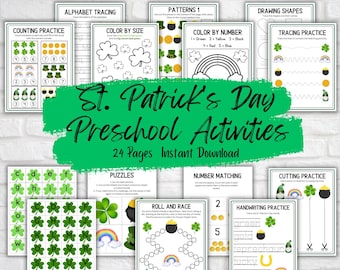 Printable St. Patrick's Day Preschool Activity Bundle