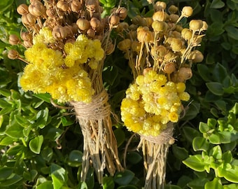 Premium Harmala (Peganum) & Immortelle Smudge – Cleanse, Protect, Elevate Your Energy Naturally"