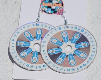 2000s Pop Punk CD Earrings – Y2K Alt Music Jewelry – Retro Statement Earrings