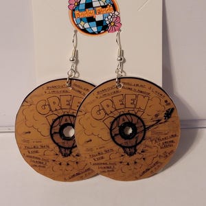 90s Punk CD Earrings – Retro Music Statement Jewelry Music Lovef Gift