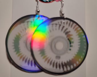 Nine Inch Nails Downward Spiral CD Earrings NIN