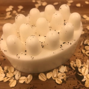 Exfoliating Goat Milk Massage Bar with Coffee and Oatmeal (5oz)