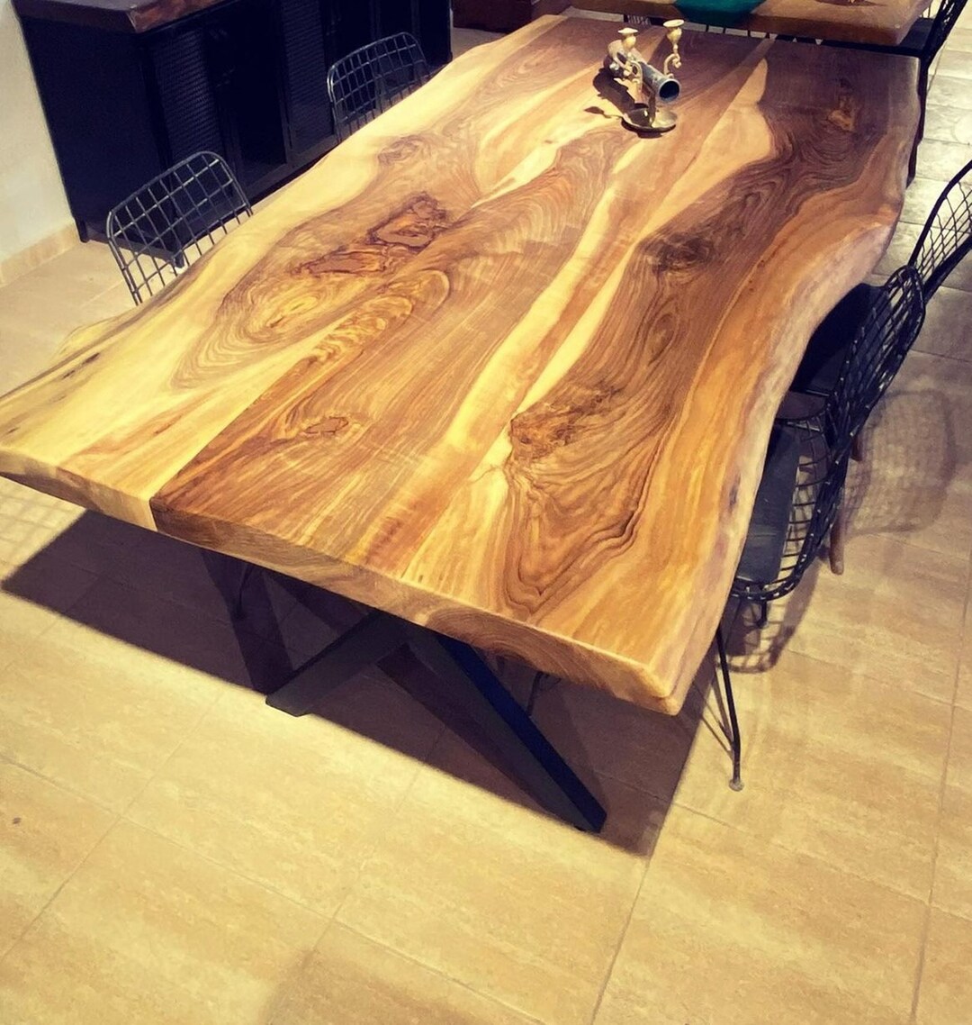 Walnut Table, Dining Table, Walnut Slab, Custom Table, Walnut Dining