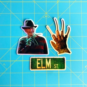 Freddy Krueger Holographic Sticker Variety 3 Pack
