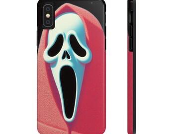 Ghost Phone Case, Horror Phone Cover, Tough Mobile Cases for Halloween, Unique Gift for Horror Fans, Protective Smartphone Shell
