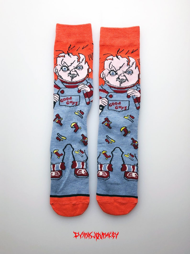 Chucky Childs Play Horror Socks 2 Etsy
