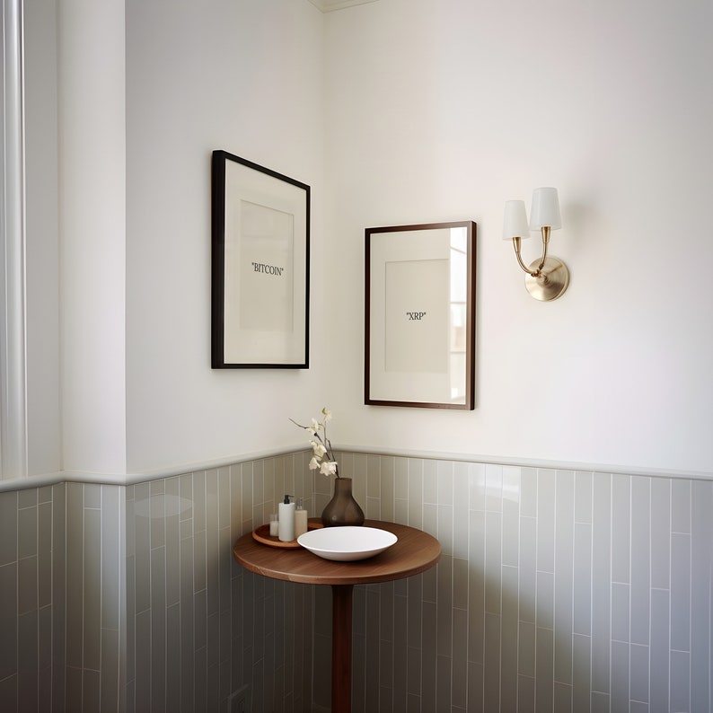 Crypto xrp Poster Digital, Blockchain Finance Quote Poster