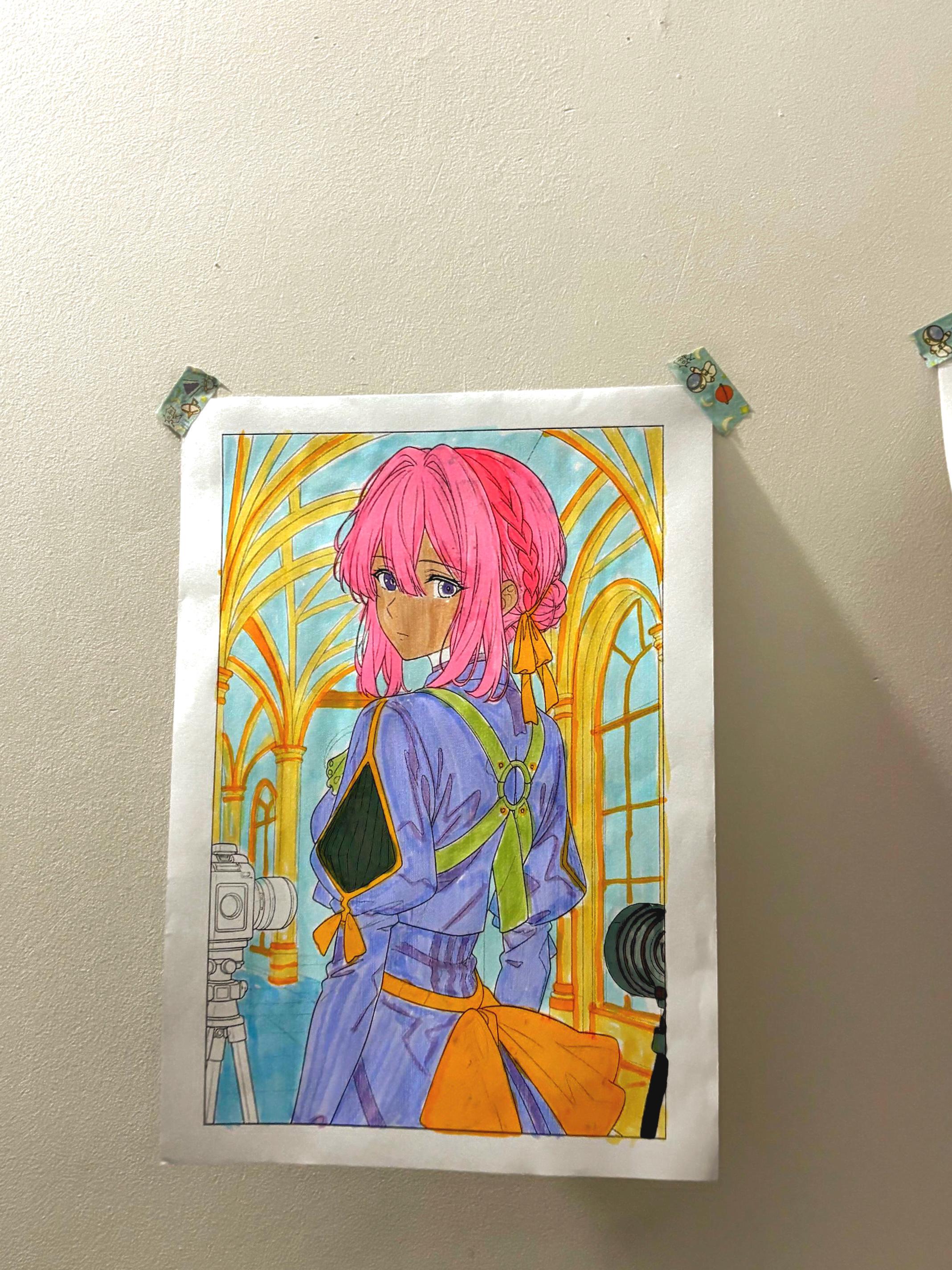 Violet Evergarden Inspired Coloring Book – 40 Anime Art Pages