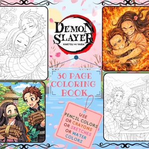 30+ Demon Slayer coloring pages (nezuko) (anime)