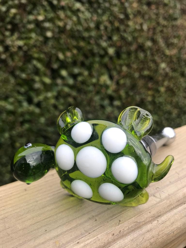 Faire Une Tortue Avec Bouchon De Champagne Charmante bouteille de tortue en verre soufflé à la main - Etsy France