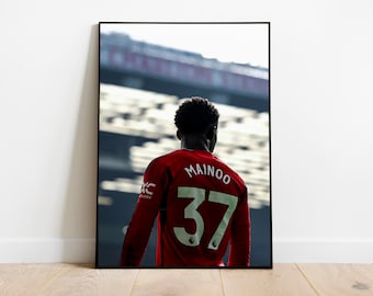 Kobbie Mainoo Manchester United Poster | Old Trafford Print (Digital Download)