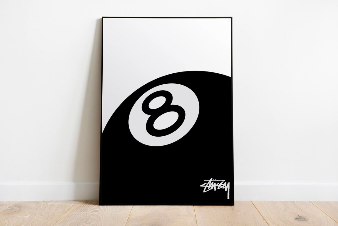 Stussy 8 Ball Poster - Etsy UK