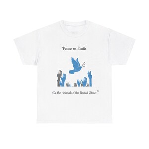 Blue Dove with Olive Branch - unisex T-shirt