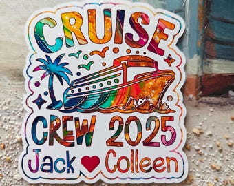 Personalized "Cruise Crew 2026" Magnets for Cruise Door - Multiple designs & sizes