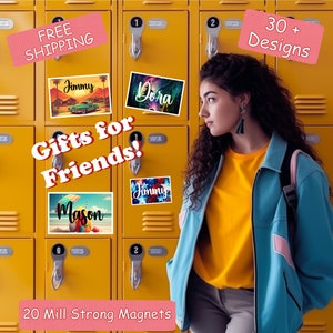 Personalized Locker Name Magnets Friends Gift  Back to School Magnet Locker Decor Teacher Magnet Nurse Magnet
