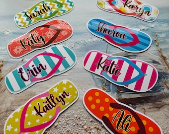 Personalized Cruise Door magnet - Flip Flops -Cruise 2024 Door Magnet, Cruise Magnets, Family Cruise Custom Magnets