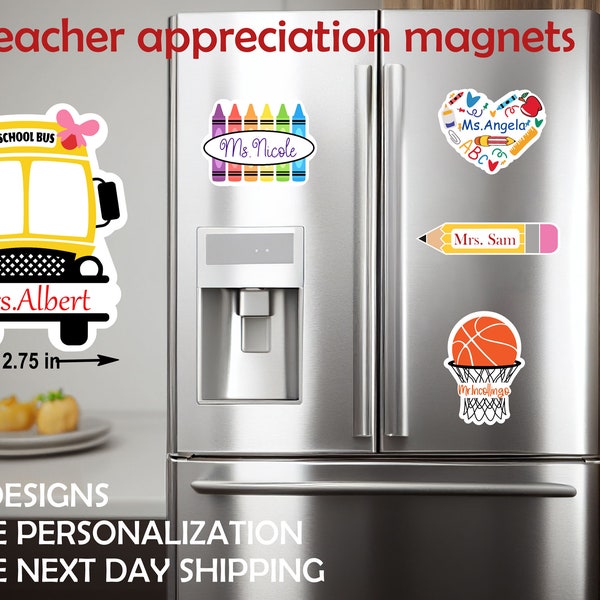 Teacher Appreciation Magnet - Personalized, Teacher Magnets, Teacher Appreciation Gifts