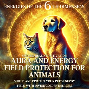 Aura and Energy Field Protection for Animals Golden Healing Activation Shield and Protect Your Pets Energy Field with Divine Golden Energies