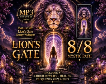 Lion's Gate 8/8 – Mystic Path | 852 Hz Premium Energy Activation + 1-Hour 852 Hz MP3 + Bonus Energy Wallpaper