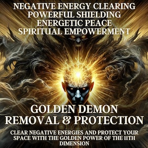 Golden Demon Removal & Protection – 11th Dimension Shielding Clear Negative Energies and Protect Your Space with the Golden Power