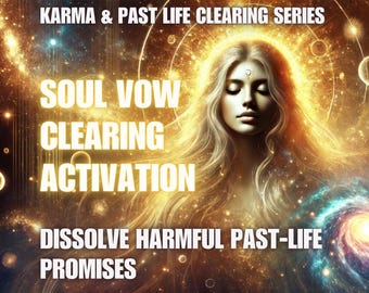 Soul Vow Clearing Activation – Dissolve Harmful Past-Life Promises Karma & Past Life Clearing Series